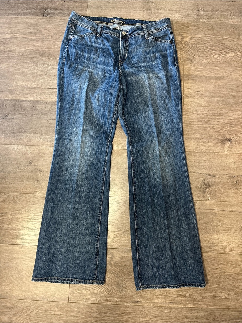 Old Navy Blue Flare Wide-Leg Jeans